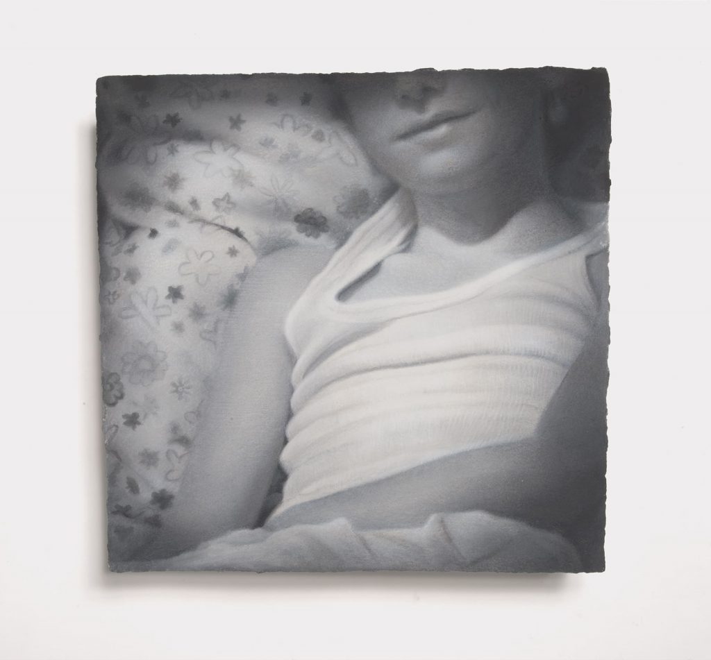 Ella (2013-2014). Pastel on hand made paper. Private collection. 36 x 37cm