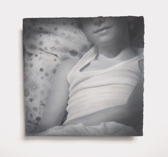 Ella (2013-2014). Pastel on hand made paper. Private collection. 36 x 37cm