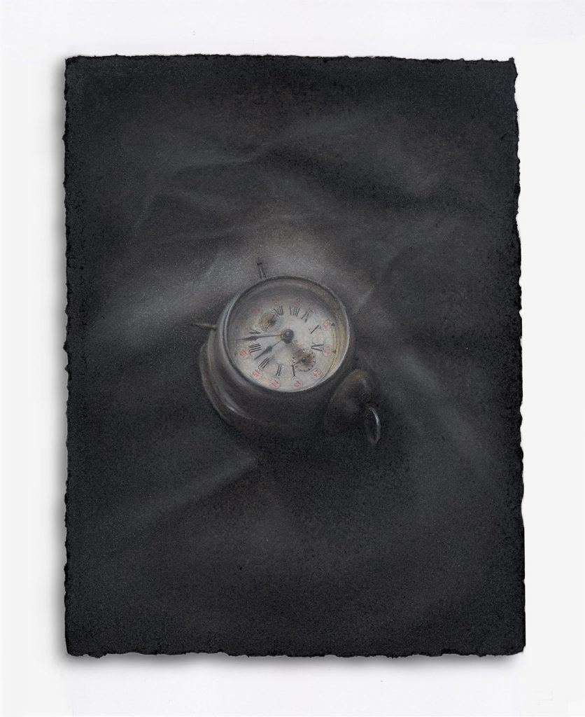 Yesterday (2005-2006). Pastel on hand-made paper. Private collection. 40 x 30 cm